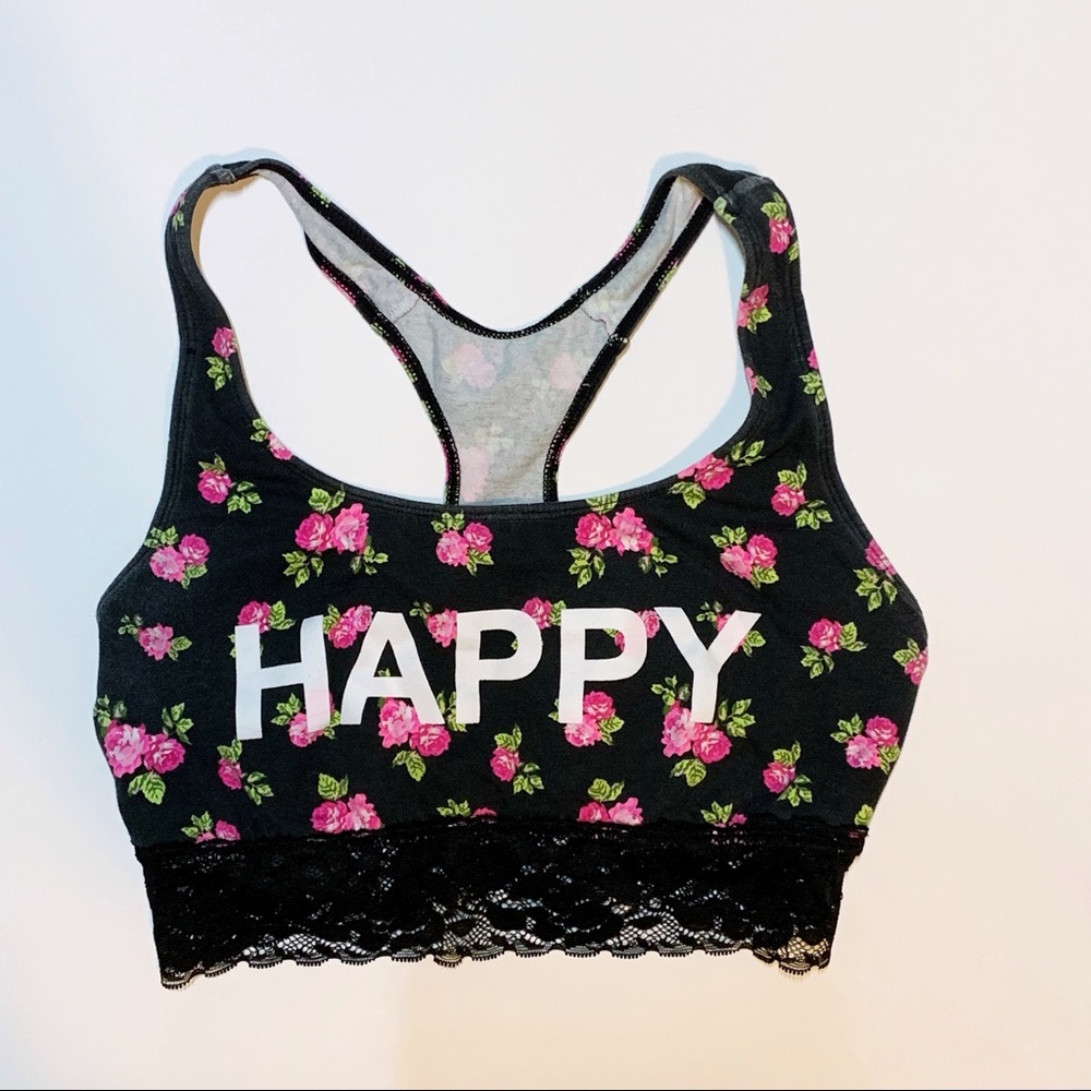 FREE IN BUNDLE- Girls Graphic Floral Bralette